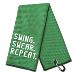 Dyjybmy Swing Swear Repeat Funny Golf Towel, Embroidered Green Towels Fo.... Fixed Price $22.39.
