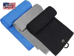 3 Pack Golf Towel, Mosumi For Bags With Clip, Microfiber Waffle. Fixed Price $26.45.