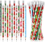 Christmas Pencils Bulk For Kids Colorful Wood With Erasers Snowman Sa.... Fixed Price $18.17.