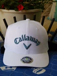Callaway Golf Performance Pro Adjustable Hat White /dark Sky. Fixed Price $21.95.