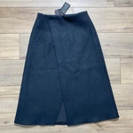 Club Monaco Womens Wool Blend A-line Cutaway Skirt Size 2 Charcoal. Fixed Price $36.00.