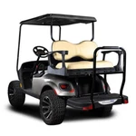 Madjax Genesis 300 With Deluxe Tan Aluminum Rear Flip Seat - Fits Ezgo Txt. Fixed Price $1011.63.