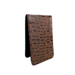 Sunfish Leather Golf Scorecard & Yardage Book Holder / Cover - Brown Croc. Fixed Price $45.00.
