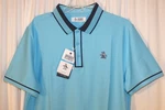 New Original Penguin Men's Medium Ribbed Earl Golf Polo Shirt Blue Grotto. Fixed Price $39.99.