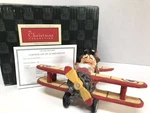 Santa Airplane DF1113 David Frykman Christmas Collection Folk Art Studio Vtg. Fixed Price $27.95.