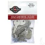 Red Hawk Oem Ezgo Golf Cart Keys EZ1 20 Pack. Fixed Price $60.80.