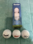3 Pack Of Shanker Balls Rude Funny Branded Joke For Shite Golfers New. Fixed Price $14.60.