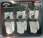 Callaway Golf Gloves Premium 3-PACK Cabretta Leather Medium New / Sealed. Fixed Price $26.99.