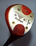 Vintage Macgregor Eye-o-matic 1 Driver Persimmon Wood Oil Hardened M95 Gold Club. Fixed Price $82.82.