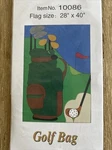 Evergreen Enterprises Golf Bag Applique Decorative Flag Dad Father 28" X 40". Fixed Price $15.40.