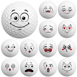 Syhood 12 Pcs Funny Golf Balls Gift Set Novelty Emotion Face 1.7", White. Fixed Price $39.53.