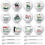18 Pcs Funny Golf Balls Gifts Set 12 Humor And 6 Tees For Men Wome.... Fixed Price $32.02.