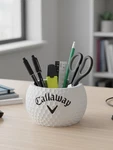 Callaway Golf Ball & Pencil Holder Pot For Desks And Office Organizer 5 Inch. Fixed Price $19.99.
