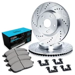 For Mitsubishi Lancer 08-17 Brake Kit Eline Series Drilled & Slotted Front. Fixed Price $220.99.