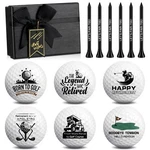 6 Pack Funny Golf Balls Set With Tees For Retirement Patriotic Da.... Fixed Price $29.53.