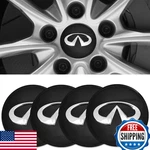 Infiniti 4PC Wheel Center Cap Stickers Black Hub Cover 65MM/2.56". Fixed Price $22.58.